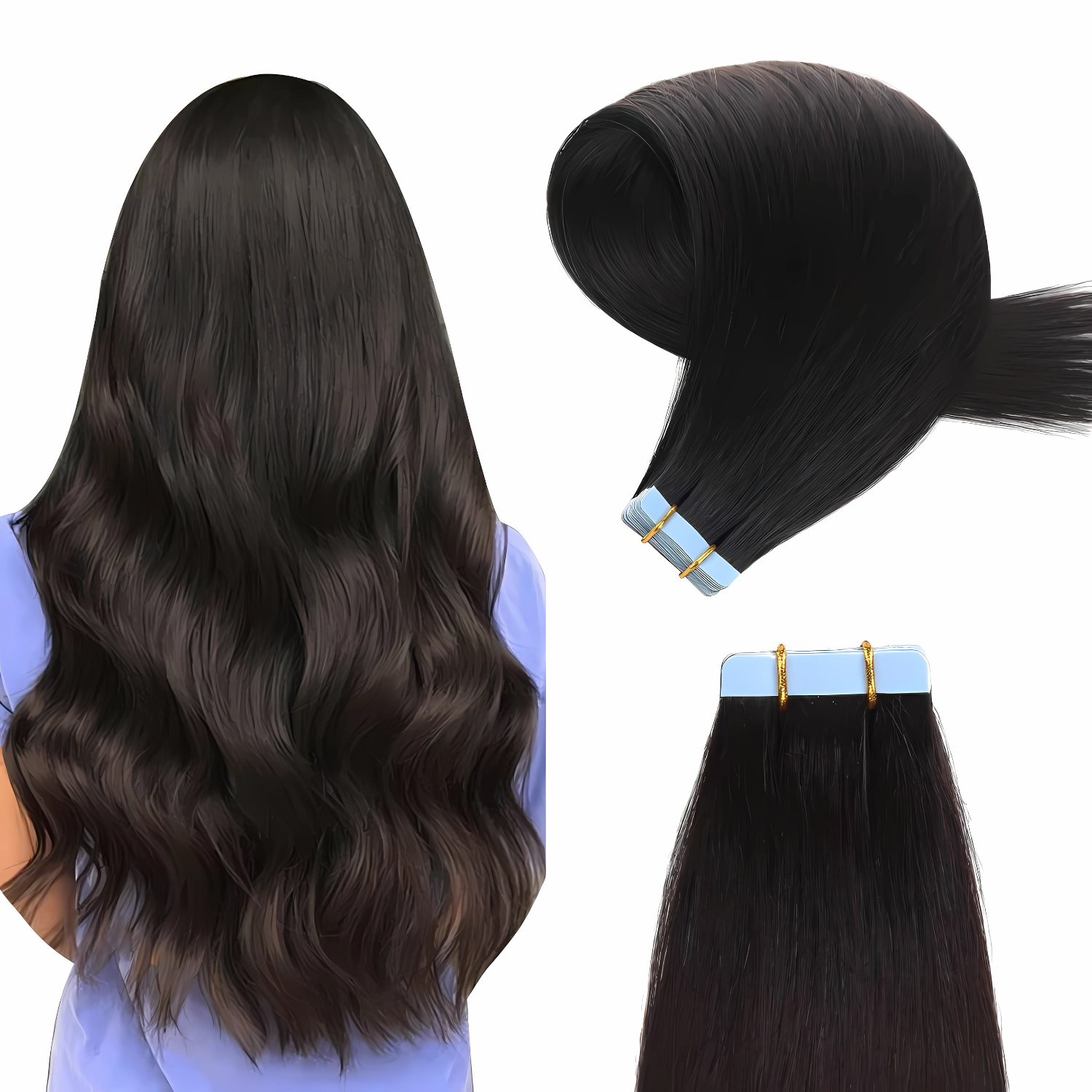 Tape-In Extensions Naughty Girl #1A