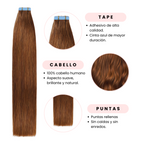 Tape-In Extensions Carrot Cake #30