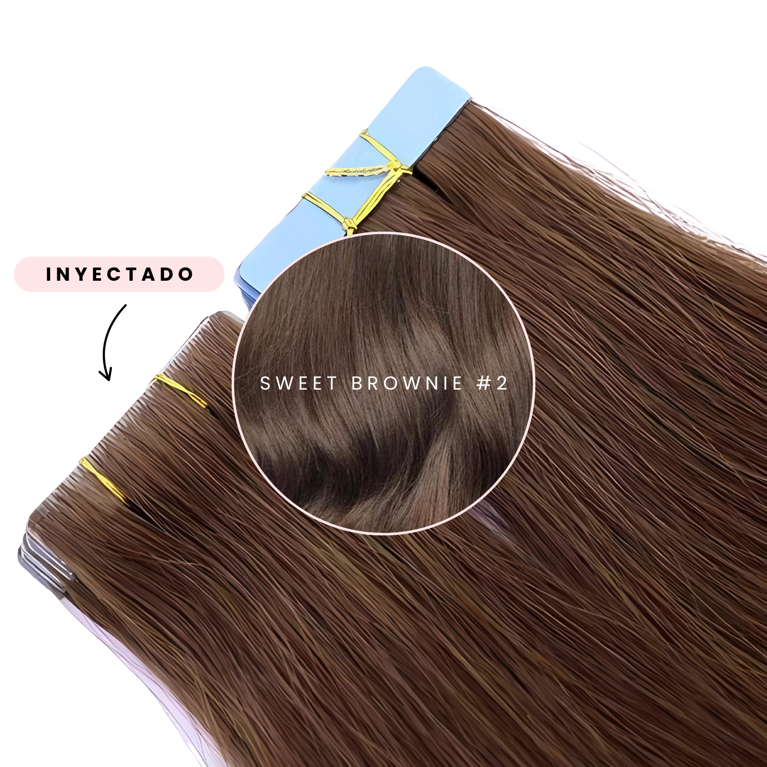 Tape-In Extensions Brown #2